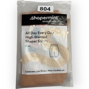 Shapermint Essentials High Waisted Shaper Shorts Nude XL 2XL 55021 All Day